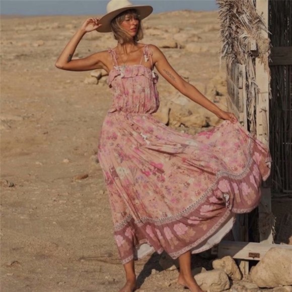 IN STOCK - Floral Print Cami Maxi Dress - Picture 4 of 7